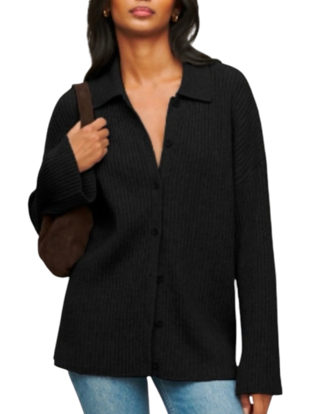 Reformation Fantino Cashmere Cardigan.